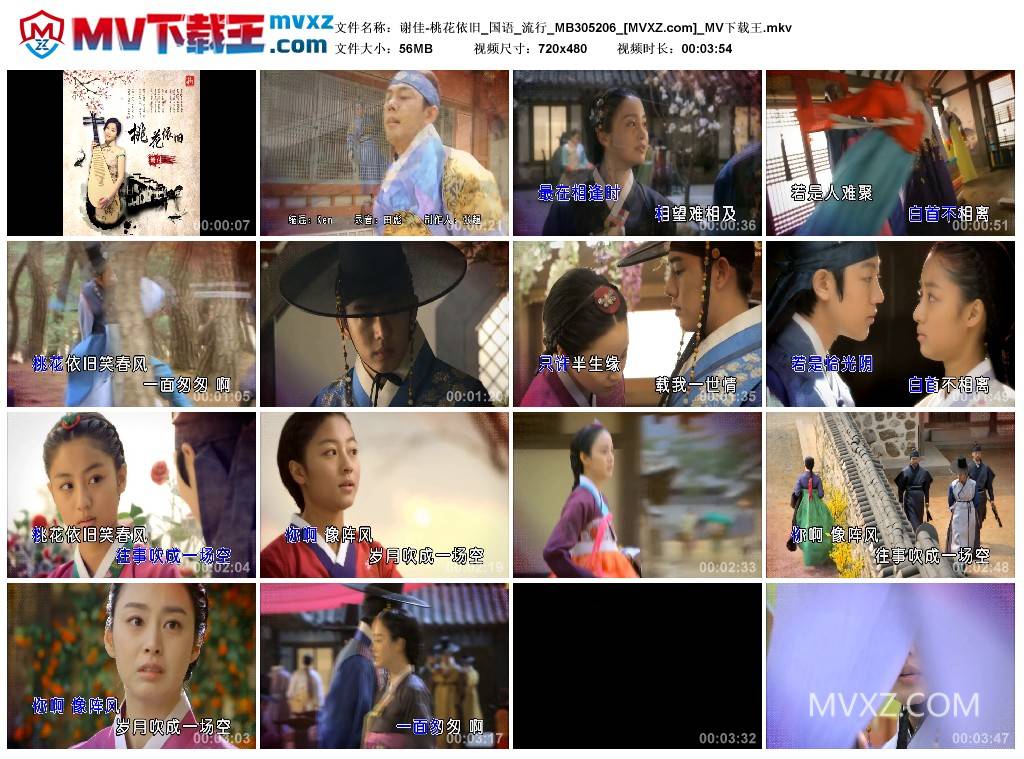 谢佳-桃花依旧_国语_流行_MB305206